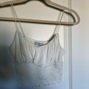 Urban outfitters white medium crop top
